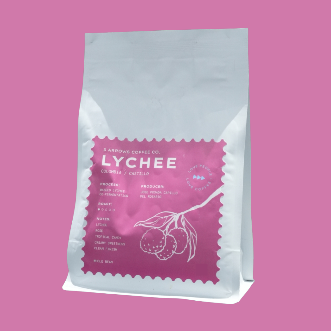 Colombia Lychee Co-Ferment Coffee – Jose Posada | 3 Arrows Coffee