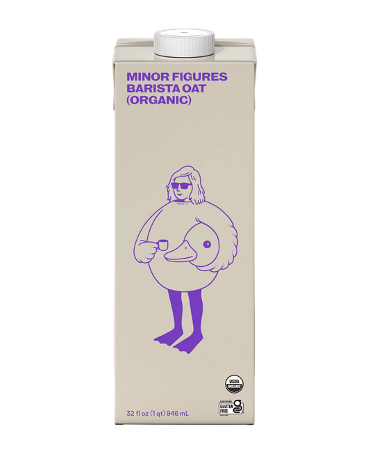 Minor Figures Organic Barista Oat Milk - Cases of 6, 32oz cartons Florida Only (WS) - 3 Arrows Coffee